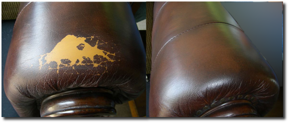 Cracked Leather Chair Arm