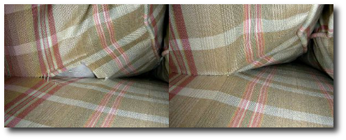 Sewn upholstery